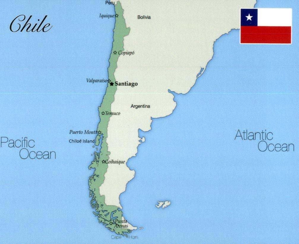 Mapa de temuco, Xile