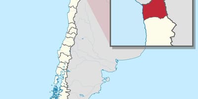 Mapa de arica, Xile