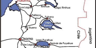 Mapa del llac districte de Xile