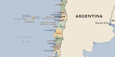 Mapa de política Xile