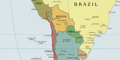 Mapa del nord de Xile