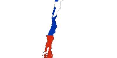 Xile mapa bandera