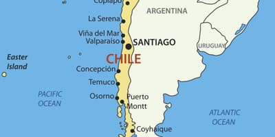 Mapa de Xile país