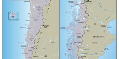 Mapa de Xile viatges